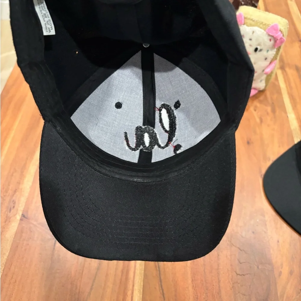 Delta Kamala Black Cap with Red Embroidery